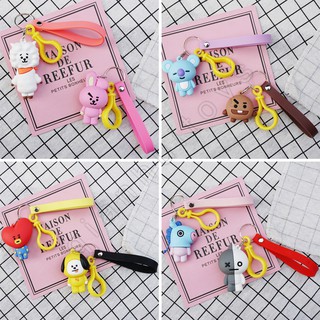 Bestprice 1920 Kpop Bts Bt 21 พวงกุญแจ Pvc ลายการ์ตูนสําหรับห้อยตกแต่งพวงกุญแจ