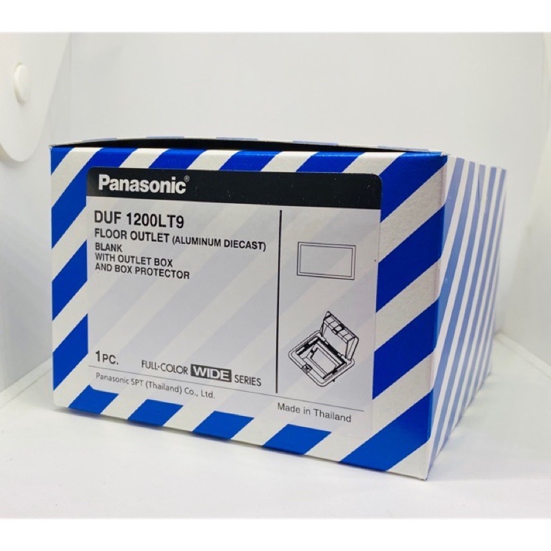 panasonic-เต้ารับฝังพื้น-pop-up-3-ช่อง-duf1200lt9-aluminum-diecast-ไม่มีปลั๊ก