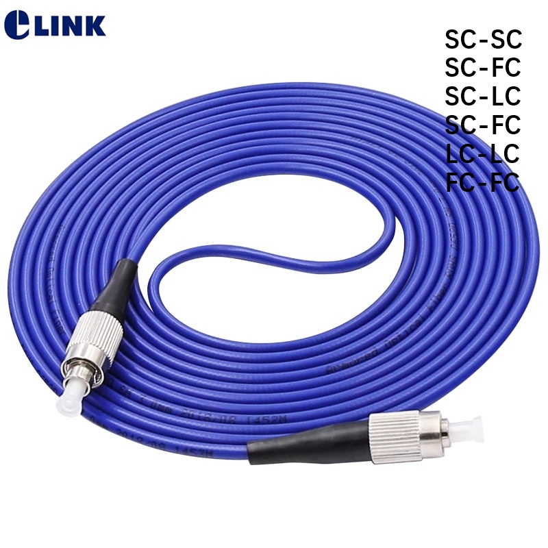 400mtr-1c-armored-2-0mm-fiber-patch-cord-simplex-fiber-sm-sc-lc-fc-ftth-jumper-1-core-optical-fibre-singlemode-cable-eli