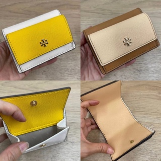 🎀 (สด-ผ่อน) กระเป๋าสตางค์ 3 พับ 78617 Tory Burch Emerson Color Block Micro Wallet