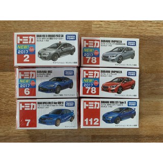 Takara Tomy Subaru ทั้งชุด 6 คัน