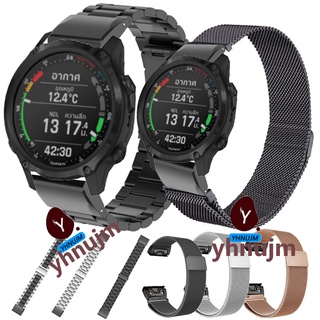 สินค้า สาย garmin Descent MK2S สาย สายนาฬิก stainless steel strap for garmin MK2S smartwatch อุปกรณ์เสริมสมาร์ทวอทช์