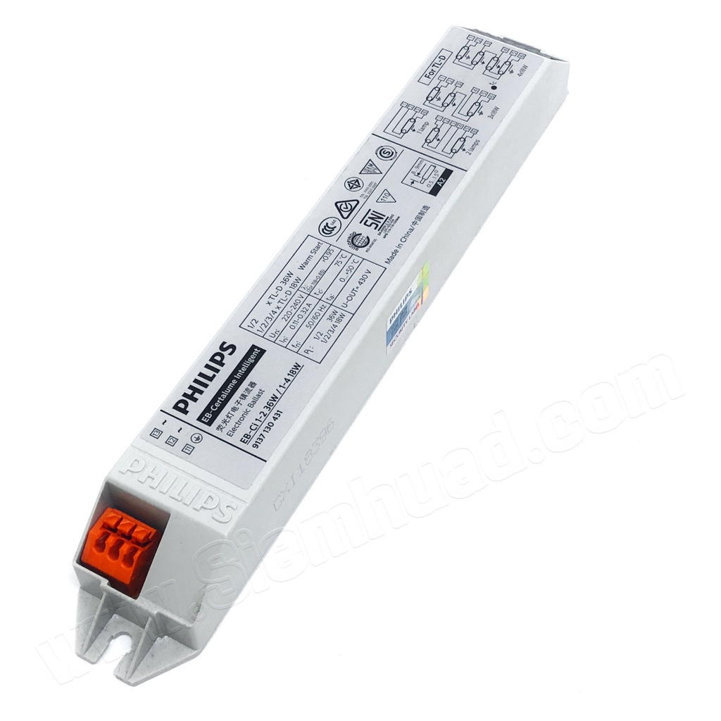 philips-บัลลาสต์อิเลคทรอนิกส์-electronic-ballast-ฟิลิปส์-รุ่น-eb-ci-tld-สำหรับหลอดไฟ-t8-ใช้ได้ทั้ง18wและ36w