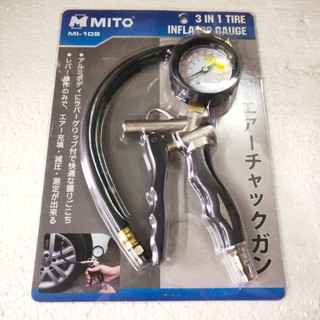 MITO เกจ์ลมพร้อมหัวเติม 3in1 MI-108