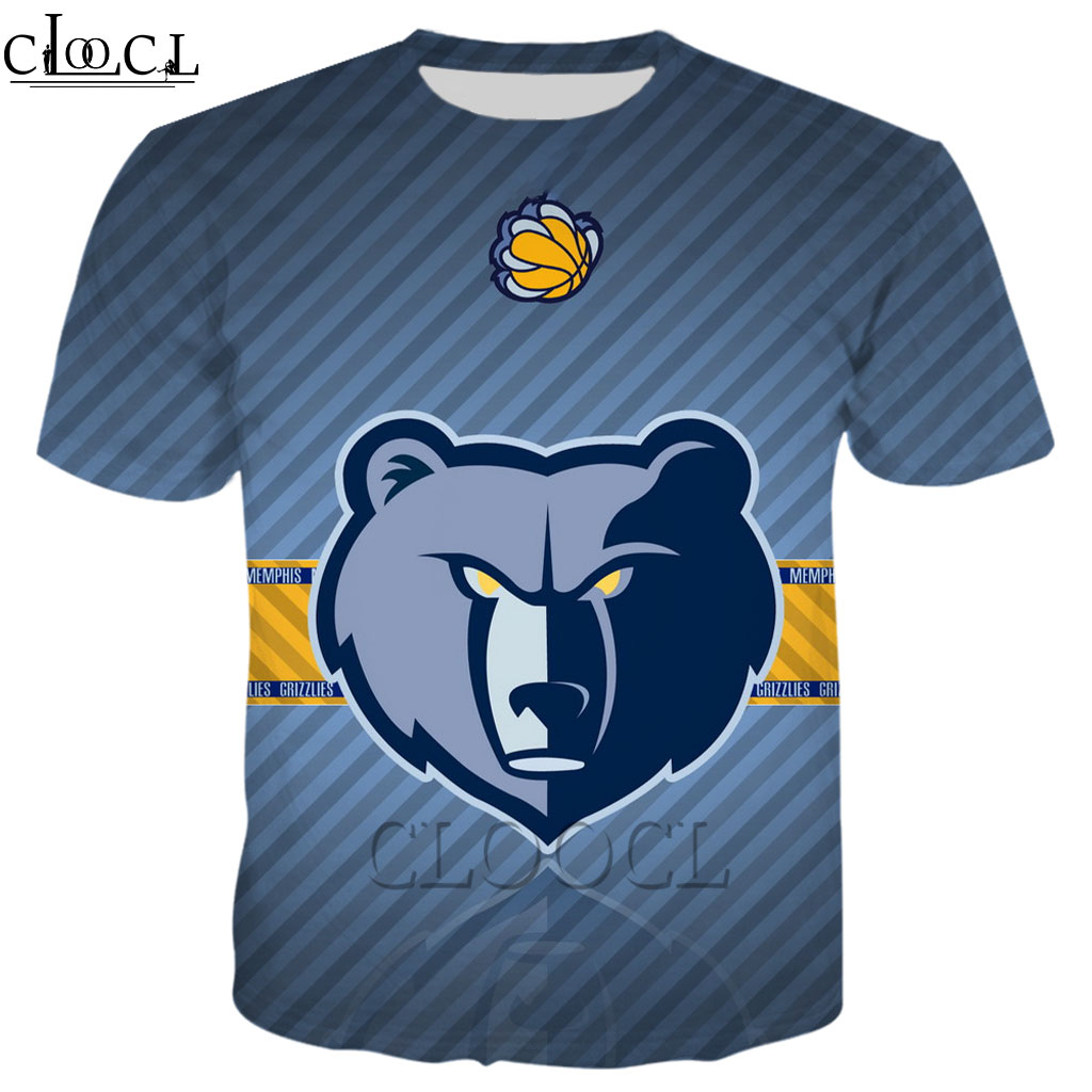 cloocl-nba-team-เสื้อยืดลําลองสําหรับผู้ชายผู้หญิงแขนสั้นคอกลมพิมพ์ลาย-3-d