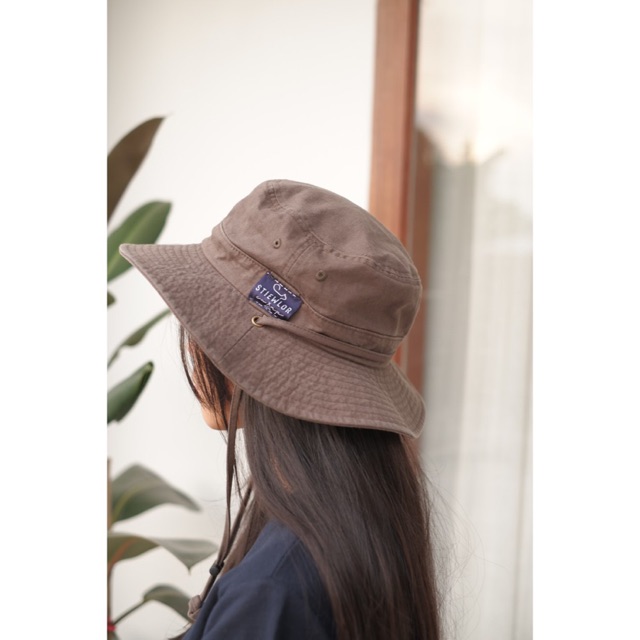 ภาพหน้าปกสินค้าหมวกเดินป่าสไตล์ญี่ปุ่น งานฟอกให้สีโทนวินเทจ