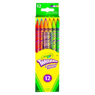 TWISTABLES COLORED PENCILS CRAYOLA 12 COLORS สีไม้หมุนได้ ไม่ต้องเหลา CRAYOLA 12 สี งานศิลปะ อุปกรณ์เครื่องเขียน ผลิตภัณ