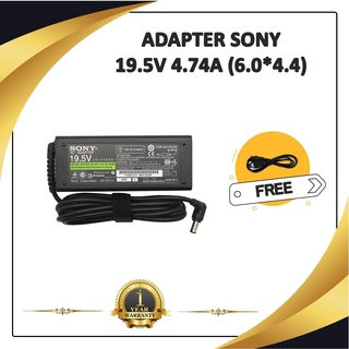 สินค้า ADAPTER NOTEBOOK SONY 19.5V 4.74A (6.5*4.4) / อะแดปเตอร์โซนี่ + แถมสายไฟ