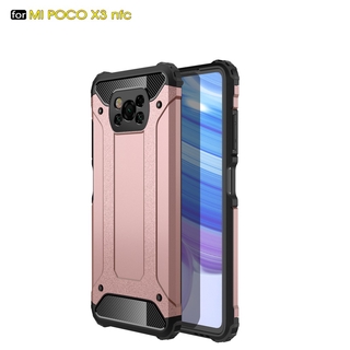 เคส Mi Poco X3 NFC X3Pro M3⭐พลาสติก เกราะ เคสโทรศัพท์⭐PocoX3 NFC PocoX3NFC X3NFC PocoM3⭐Armor Plastic Phone Cover Case⭐Xiaomi