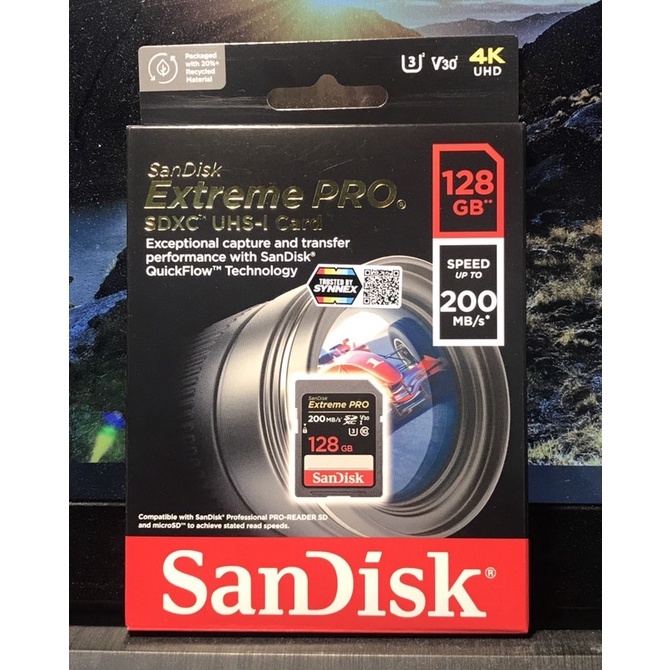 ภาพสินค้าSandisk Extreme Pro SD UHS-l Card (Speed up to200MB/s) 64GB/128GB จากร้าน neodigital บน Shopee ภาพที่ 3