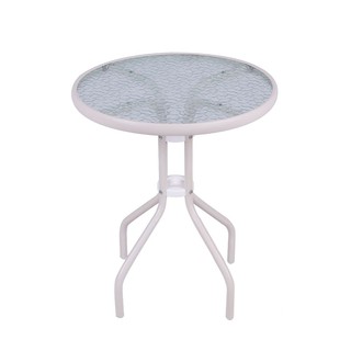 โต๊ะ เก้าอี้ โต๊ะเหล็ก SPRING CANDY สีขาว เฟอร์นิเจอร์นอกบ้าน สวน อุปกรณ์ตกแต่ง STEEL CANDY WHITE TABLE