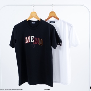 ลด💯 เสื้อยืด Memo Cotton งานปัก รุ่น College  สินค้าลิขสิทธิ์แท้