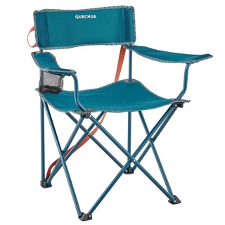 (พร้อมส่ง) Quechua Folding Camping Chair Basic เก้าอี้พับ เก้าอี้ตั้งแคมป์ พับได้ มีแขน รุ่น Basic มี 2 สี