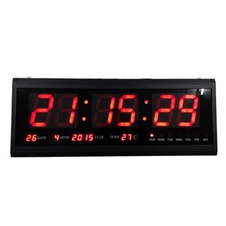 ภาพหน้าปกสินค้านาฬิกาดิจิตอล นาฬิกาติดผนัง LED Number Clock ขนาด 48 x18.2 x4.8 ซม.รุ่น HT-4819SM ที่เกี่ยวข้อง