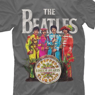 ◕เสื้อยืดเดอะบีทเทิลส์ Sgt Peppers โลนลี่ฮาร์ทคลับแบนด์ที g?a