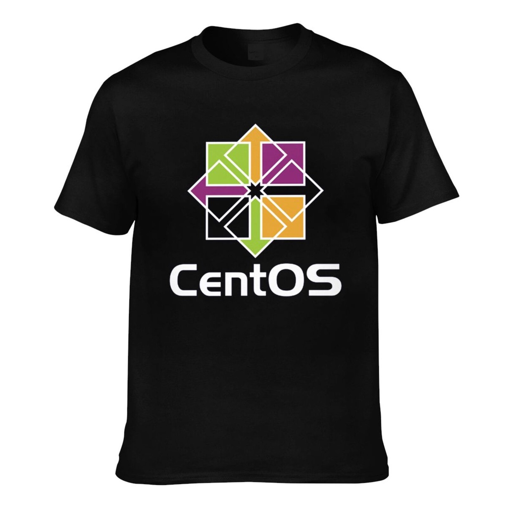 เสื้อตราหานคู่-centos-7-linux-os-เสื้อยืดแขนสั้นผู้ชาย