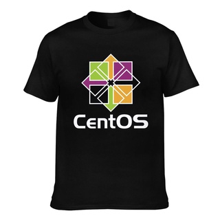 เสื้อตราหานคู่ - Centos 7 Linux Os เสื้อยืดแขนสั้นผู้ชาย