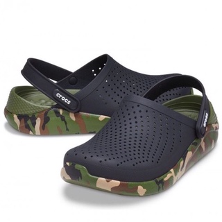 สินค้า Crocs™ Literide Printed Camo Clog รองเท้าคร็อค ลายทหาร ใส่ได้ทั้งหญิงและชาย