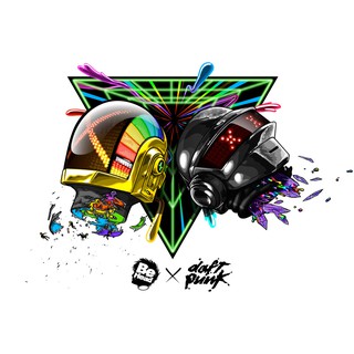 โปสเตอร์ Daft Punk ดาฟต์พังก์ EDM Techno Dance Electronic Music Poster วอลเปเปอร์ รูปภาพ ตกแต่งผนัง วงดนตรี ตกแต่งบ้าน