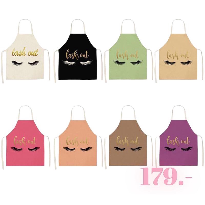 พร้อมส่งในไทย-ผ้ากันเปื้อน-อุปกรณ์สำหรับ-ต่อขนตา-ผ้าลายขนตา-เสริมความงาม