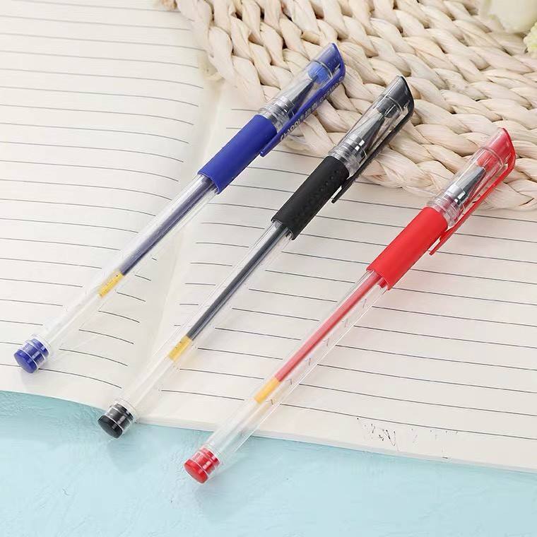 ปากกาเจล-สีน้ำเงิน-แดง-ดำ-classic-0-5-มม-ปากกาหมึกเจล-มี-3-สีให้เลือก-เขียนลื่น-หมึกแห้งเร็ว-เปลี่ยนไส้ได้-1ด้าม