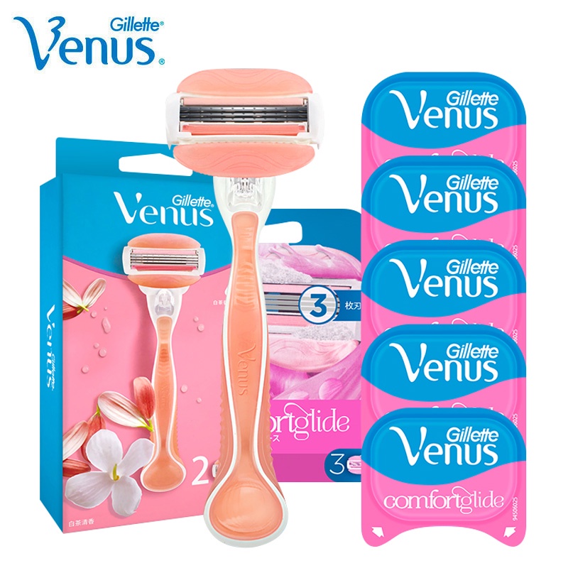 gillette-venus-มีดโกนหนวด-5-ชั้น-พร้อมสบู่หล่อลื่น-ปลอดภัย-สําหรับผู้หญิง