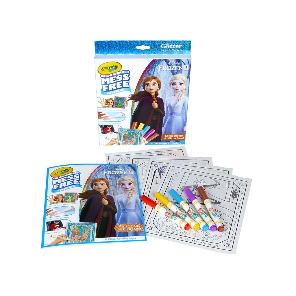 crayola-ชุดระบายสีคัลเลอร์วันเดอร์-แบบเกล็ดสะท้อนแสง-โฟรเซ่น-2