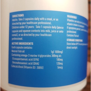 ภาพขนาดย่อของภาพหน้าปกสินค้าน้ำมันปลา แบ่งขาย Healthy Care Fish Oil 1000 mg. + Vitamin D3 (สูตรไร้กลิ่นคาว) ของแท้จากออสเตรเลีย (Exp.03/2024) จากร้าน letmepink บน Shopee ภาพที่ 3