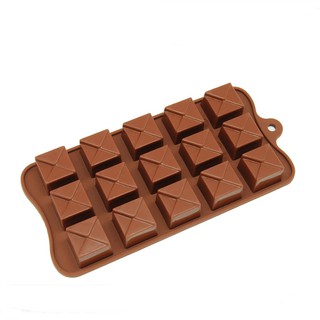 แม่พิมพ์ silicone สี่เหลี่ยม สำหรับทำ ชอคโกแลต, ลูกอม (คละสี)