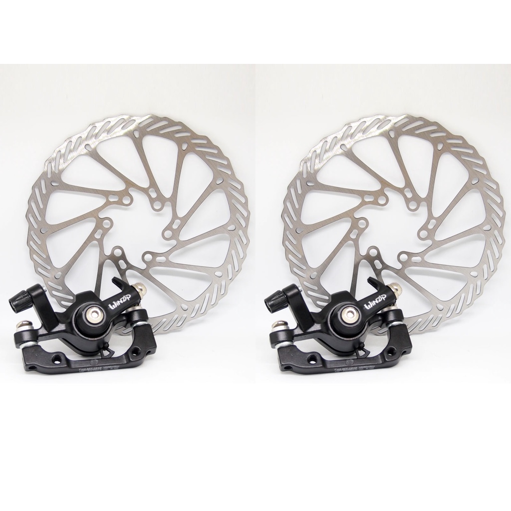 ชุดเบรคเคเบิ้ลMTB WINZIP พร้อมใบดิสก์ WINZIP MECHANICAL DISC BRAKE SET Shopee Thailand