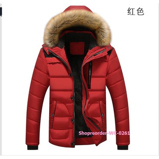 สินค้า เสื้อกันหนาว down jacket บุชั้นใน ฮู้ดถอดแยกได้