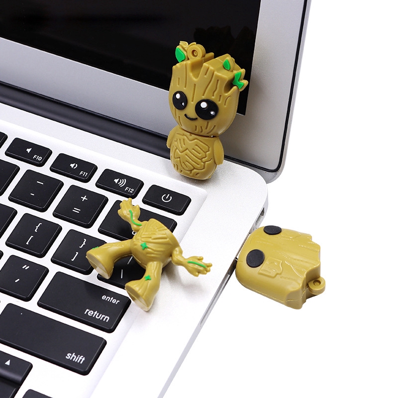 แฟลชไดรฟ์รูปการ์ตูน-marvel-groot-สร้างสรรค์-usb-3-0-16-g-32g-64g