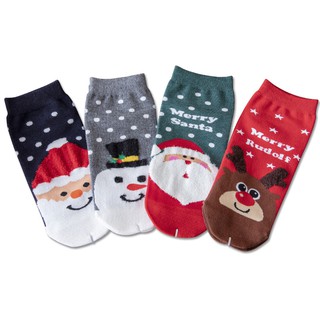 สินค้า Free Size ชายและหญิง ถุงเท้าคริสต์มาส 1คู่ (มี4สี) M02
