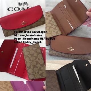 Coach wallet 3 พับ แยกชิ้นได้ค่ะ (มีหลายสีให้เลือกค่ะ) พร้อมส่ง