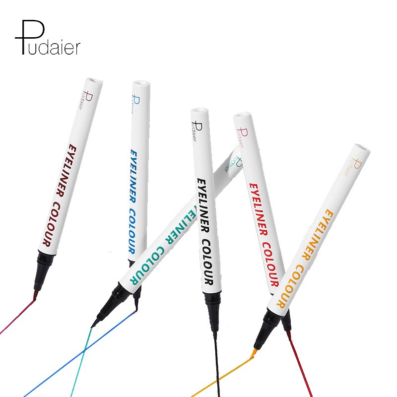 ภาพหน้าปกสินค้าPudaier อายไลเนอร์ แบบกันน้ำ ติดทนนาน หลากสี 9 สี จากร้าน pudaier1.th บน Shopee