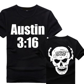 Stone Cold Steve Austin 3:16 พร้อมส่ง เก็บเงินปลายทางได้ เสื้อยืด เสื้อมวยปล้ำ