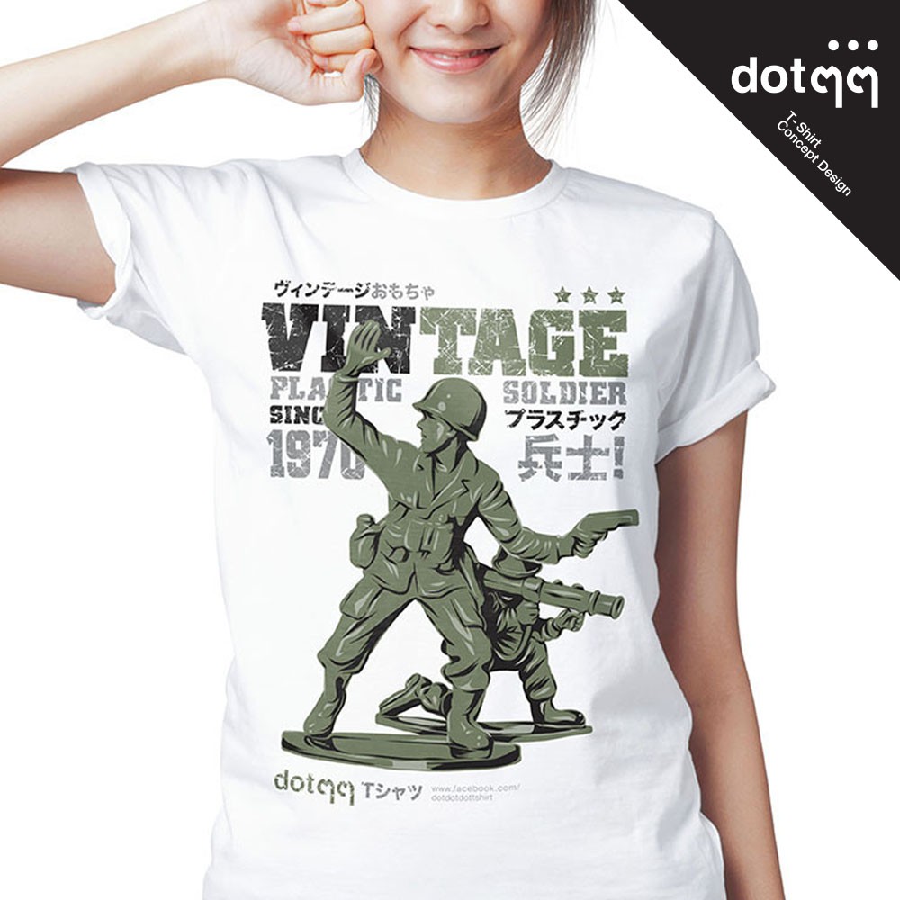 dotdotdot-เสื้อยืดหญิง-concept-design-ลาย-soldier-white