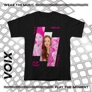 ใส่ได้ทั้งชายและหญิงsuitableเสื้อยืด พิมพ์ลาย Kpop LOONA "Flip That" Heejin Hyunjin Haseul Yeojin Vivi Kim LipS-5XL