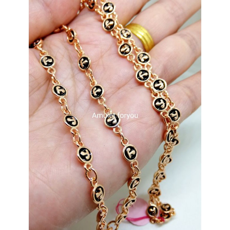 สร้อยคอหัวนะโม-ทอง-18k-มี-3สี-เงิน-ทอง-นาค