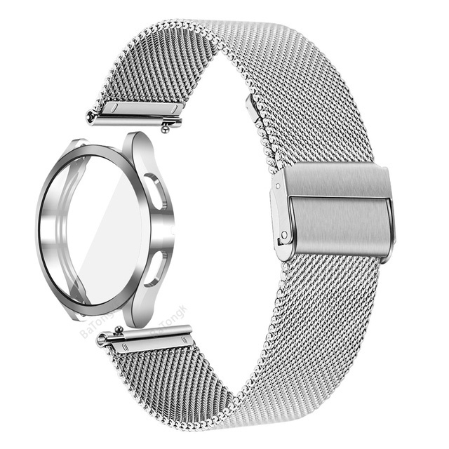 ภาพสินค้าเคส สายนาฬิกาข้อมือ สเตนเลส ตาข่าย สําหรับ Samsung Galaxy Watch 4 44 มม. 40 มม. 4 Classic 42 มม. 46 มม. จากร้าน hiyifut.th บน Shopee ภาพที่ 6