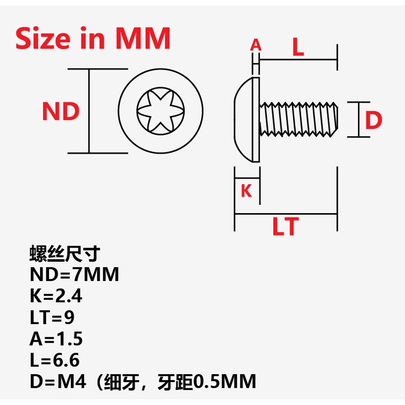 สกรูสแตนเลส-cnc-t8-torx-1911-1-ชุด