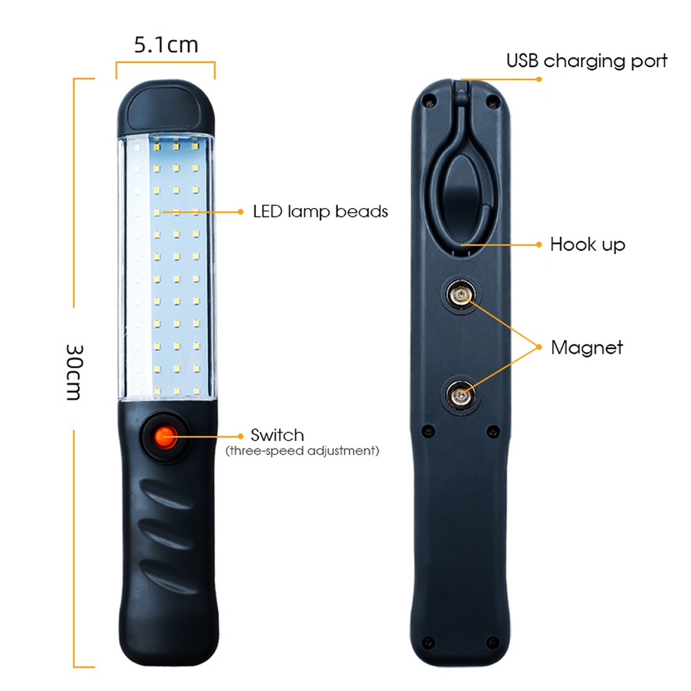 ไฟฉายอเนกประสงค์-3-โหมด-5v-2400ma-48leds-ไฟฉายแรงสูง-สดใสสุดๆ-ไฟฉุกเฉินแบบพกพา-ไฟฉายสำหรับบ้าน-ตั้งแคมป์-โรงงาน-ร้านซ่อมรถ