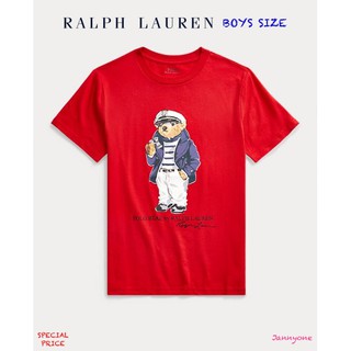 RALPH LAUREN NAUTICAL BEAR COTTON TEE (BOYS SIZE 8-20 YEARS)