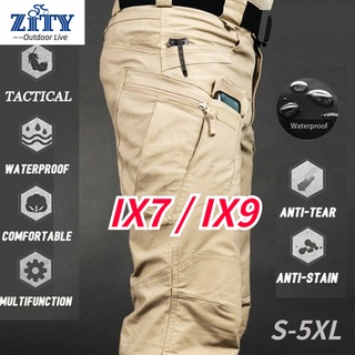 ภาพหน้าปกสินค้าIX7/IX9 กางเกงยุทธวิธี Men\'s Overalls Multi-pocket Military Uniforms Men\'s Outdoor Tactical Pants ที่เกี่ยวข้อง