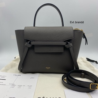 Used like newwww celine nano beltbag grey y.19 new logo Fullset