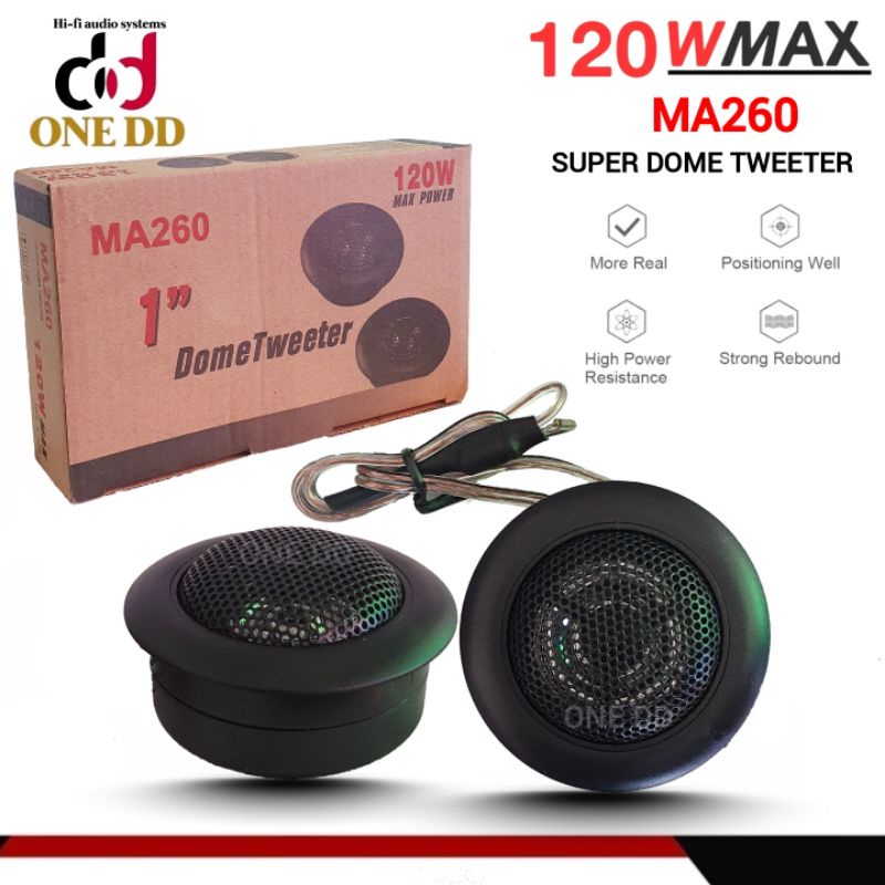 เสียงแหลมทวิสเตอร์โดม-ma260-120w-1คู่-super-dome-tweeter-ทวิตเตอร์