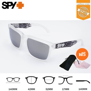 สินค้า Spy5-ขาว แว่นกันแดด กรอบใส แว่นแฟชั่น กันUV คุณภาพดี แถมฟรี ซองเก็บแว่น และ ผ้าเช็ดแว่น