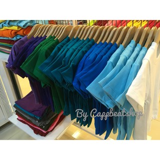 ภาพขนาดย่อของภาพหน้าปกสินค้าเสื้อยืดเปล่าสีพื้นผ้า cotton 100% จากร้าน meijitaraka บน Shopee