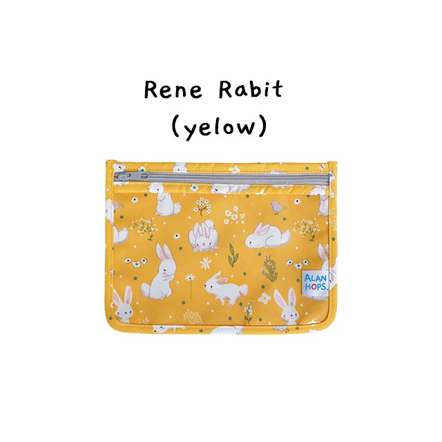 Alan Hops กระเป๋าใสเอนกประสงค์ รุ่น Daily Buddy ลาย Rene Rabbit (Yellow ...