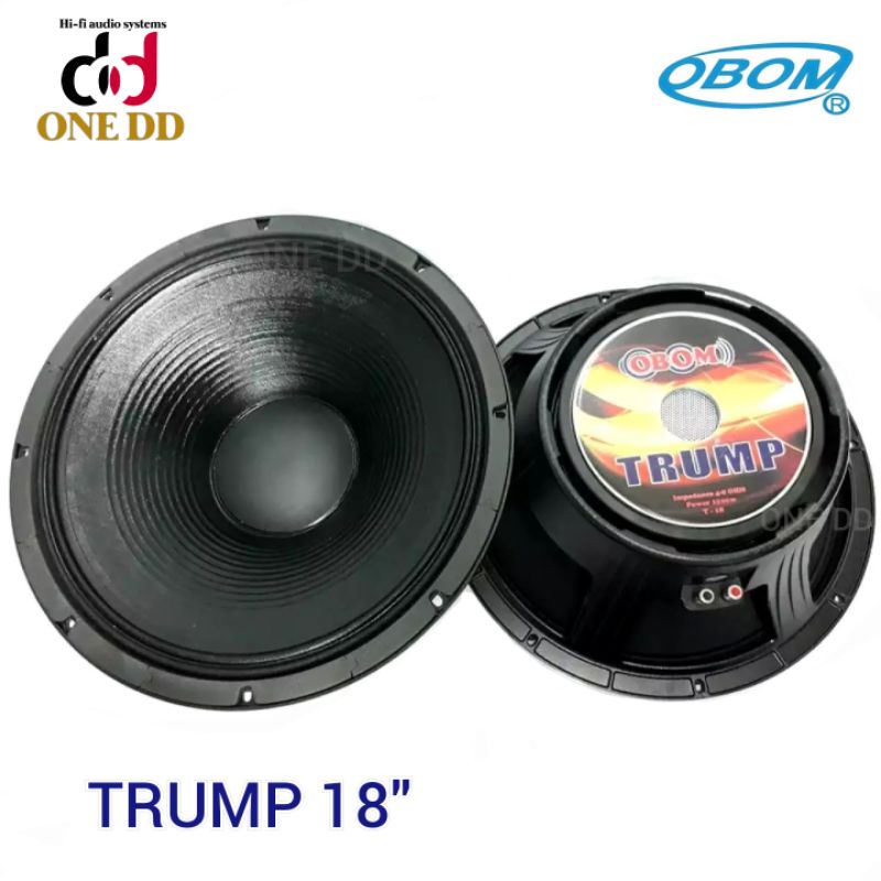 ดอกลำโพง 18 นิ้ว OBOM TRUMP 1200W โครงหล่ออลูมิเนียม/SUBWOOFER | Shopee ...